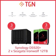 Synology DS920+ Seagate 12TB Bundle x 2