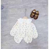 Bộ pijama cho bé gái  dài tay thỏ tím sz 10-20kg đồ ngủ cho bé gái dài tay thu đông