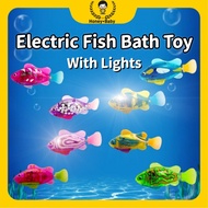 Glowing Electric Fish Toy Baby Bath Toy Swimming Pet Fish Toy Infant Shower Simulation Fish