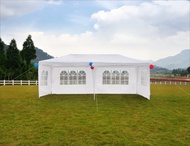 GOJOOASIS Canopy Tent Wedding Party Tent Outdoor Gazebo Heavy Duty White (10' x 20' with 4 Walls)