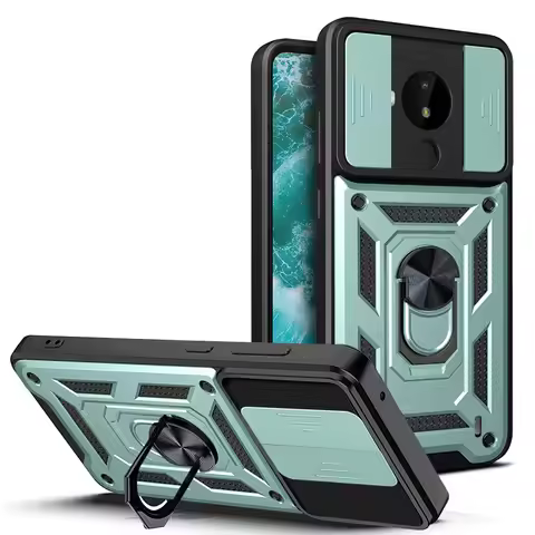 Phone Case For Nokia X100 C30 C10 C20 C1 G10 G20 Shockproof Heavy duty protection Armor With Ring br