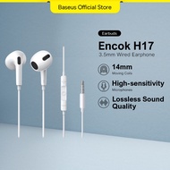 Baseus h17 Earphones 3.5mm In-Ear 1.1m Wired Headphones Wired Control Sport Headset With Microphone