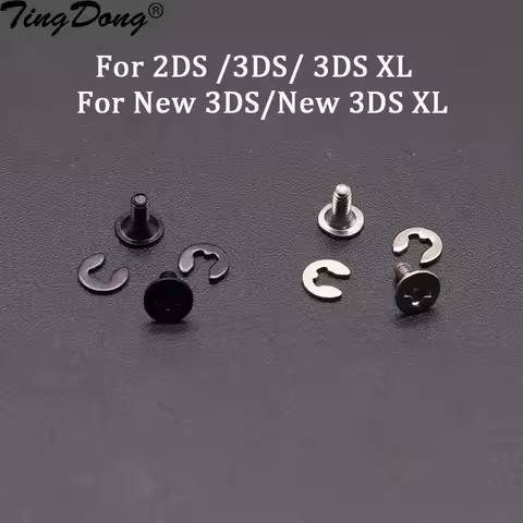 1/5set For 2DS 3DS LL XL New 3DS 3DSLL 3DSXL Battery Back Cover Screw Shell Screws Mount Repair Secu