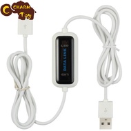 【Ready Stock】Usb Date Cable Pc To Pc Online Share Synchronous Link Network Direct Data Transfer Bridge Led Cable For Dual Computer