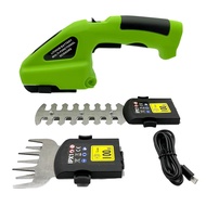 Cordless Grass Shear with Non-Slip Handle Rechargeable Powerful Motor Grass Cutter 2-in-1 Handheld E