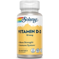 SOLARAY Vitamin D-3-400 IU | 120 Softgels