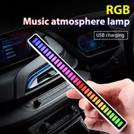 RGB Voice Control Synchronous Rhythm App Control 32 LED Ambient Light For Car TV Gaming Room Compute