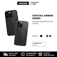 MOSS Crystal Armor C013 Premium Drop Phone Case for Apple iPhone 15 / 15 Plus / 15 Pro / 15 Pro Max / 14 / 14 Plus / 13 Pro Max / 13 Pro / 13 / 13 Mini / 12 Pro Max / 12 Pro / 12 / 12 Mini / 11 Pro Max / 11 Pro / 11