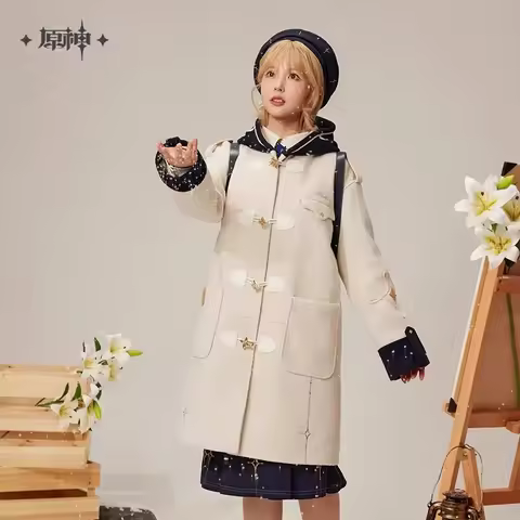 [Genuine] Albedo Overcoat MiHoYo Official Original Genshin Impact Albedo Theme Impression Coat Douji