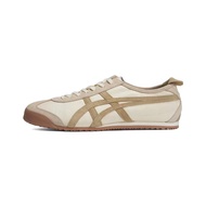 Asics Onitsuka TT Sports Store new Unisex Tiger MEXICO 66 anti-skid wear-resistant low-cut sports casual shoes (Grey/Brown)