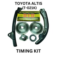 TOYOTA ALTIS 98"-00" 1ZZ-FE,ZZE121,ZZE122 1.8,ZNE10,ZNE14 TIMING CHAIN KIT FULL SET (T-021K)