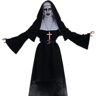 NSPSTT The Nun Costume for Women Nun Dress Halloween Cosplay for Men Nun Costume 5pcs Set