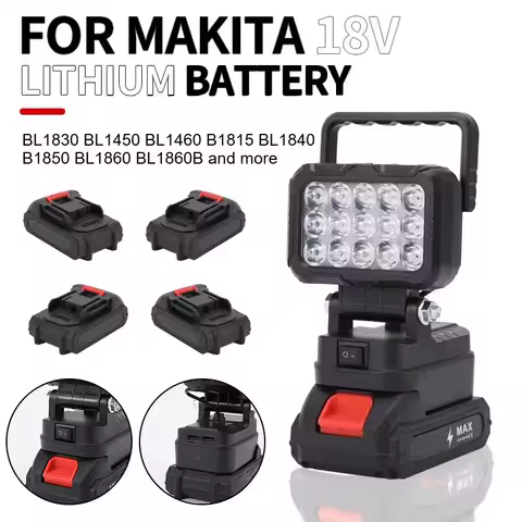 For Makita 18V Li-ion Battery Accessory BL1830 LED Work Lamp Light Torch Flashlight Lantern Camping 