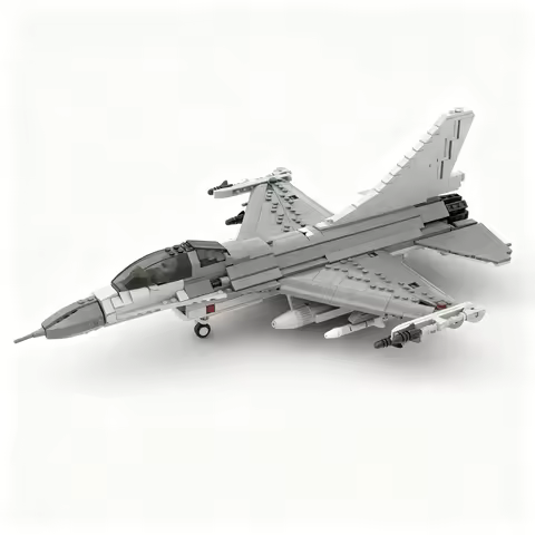1065PCS MOC Creative Model F 16 Fighting Falcon 1 35 Scale V2 Building Blocks Assembly Building Bloc