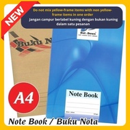 A4 Soft Cover Note Book 80 pages | A4 Craft Cover Notebook | A4 Note Book | A4 Kraft Cover Buku Nota