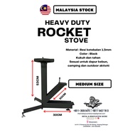 MEDIUM SIZE Camper Rocket Stove Suitable for Camping, Kebun, Outdoor Activity