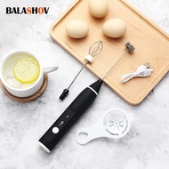 Electric Whisk Mini Stainless Electric Food Mixer Household Kitchen Steel Coffee Milk Tea Blender Cream Stirring Cooking Tool