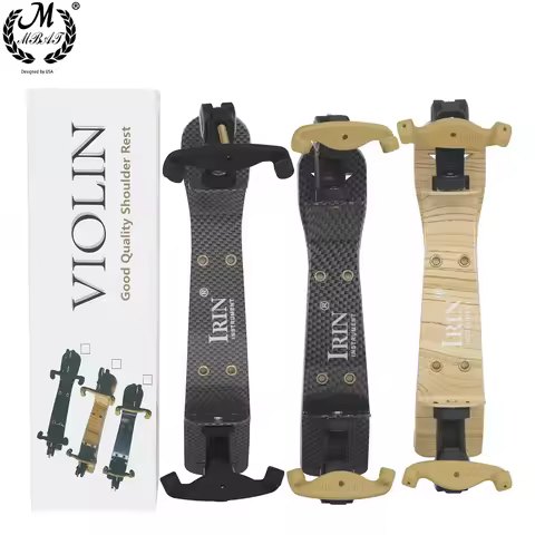 Violin Shoulder Rest Aluminum Alloy Violin Shoulder Rest Black Padded for 4/4 3/4 1/2 1/4 1/8 Violin