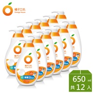 【橘子工坊】蔬果碗盤洗碗精補充包-溫和除菌 (500ml x12包)