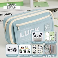 TONGHUI | Letter Print Flip Cover Pencil Case