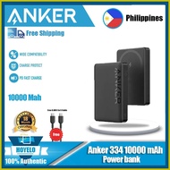 ◐ ❃ ☼ Anker 334  10000Mah Power Bank anker Magnetic Wireless Charger (MagGo) 2-in-1 Wireless Chargi