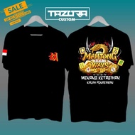 Kaos Kekinian Tshirt Baju Distro Pakaian Tema Game Online Slot Mahjong Ways 1 Unisex Cowo Cewe / Pria Wanita Bisa Cod