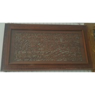 Frame ukiran kayu jati