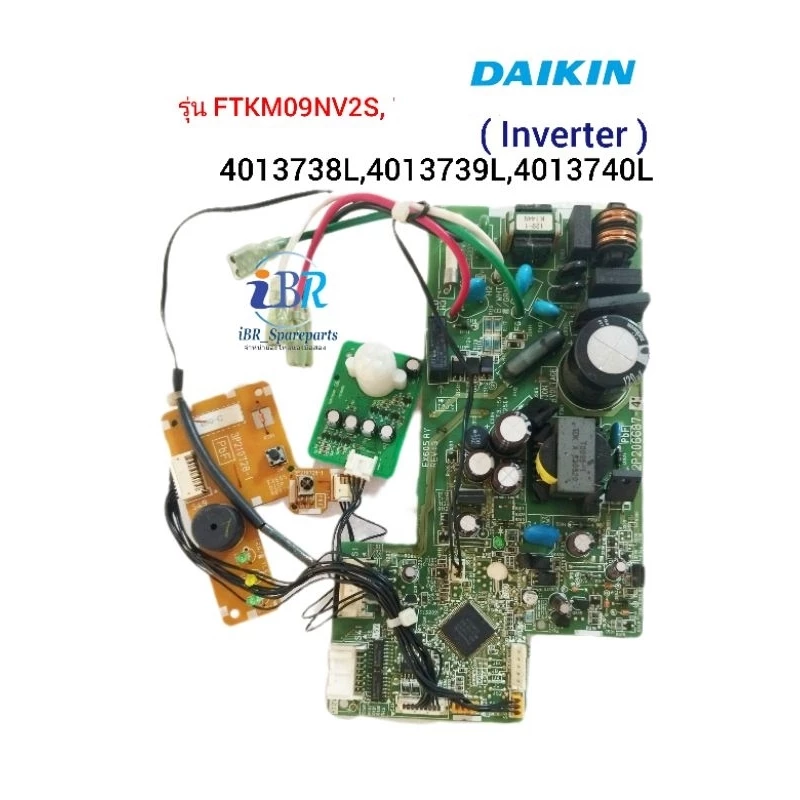 2P206687-4 ชุดแผงวงจรแอร์ Daikin inverter รุ่น FTKM09NV2S  พาท 4013738L 4013739L 4013740L อะไหล่แอร์ (แท้ถอด)