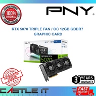 PNY RTX 5070 Triple Fan / OC 12GB GDDR7 Nvidia GeForce RTX5070 12G D7 Graphic Card