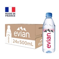 Evian Natural Mineral Water 24 x 500ML - Case