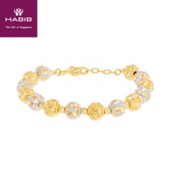 HABIB 916/22K Yellow and White Gold Bracelet ACBB010322