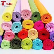 (50cm x 250cm) crepe paper Color Crepe Paper Roll for Flower Wrapping and Party Decorations 皱纹纸kerta