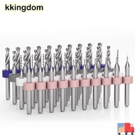 KKINGDOM PCB Drill Bits Punch Tool PCB Twist Drill Wood CNC Drill Carbide CNC Milling Cutter