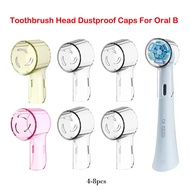 4/8PCS Anti-dust Protective Cover Suitable for Oral B Replacement Brush Head and iO Series Electric 