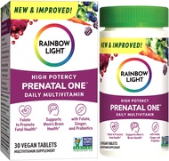 Rainbow Light High-Potency Prenatal One Multivitamin, Prenatal Health Multivitamin Supports Mom's He