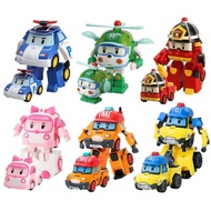 Robot Car Polly Cartoon Action Figure Deformation Anime Figure Deformation Car Airplane Robot Toy Ch