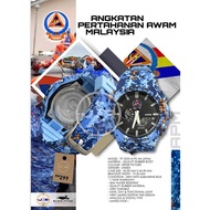 [𝗟𝗜𝗠𝗜𝗧𝗘𝗗 𝗢𝗥𝗗𝗘𝗥] Jam Tangan Loreng Angkatan Pertahanan Awam (𝗔𝗣𝗠) 3225