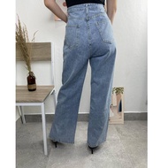 W05s THOMe - CELANA KULOT JEANS HIGH WAIST AIGHT JEANS FOR WOMEN KEKANIAN X17 LVR