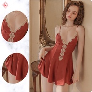 High-end sexy 2-strap nightgown - June6