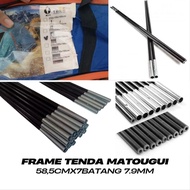TENDA Matougui Tent Frame 58cm x 7.9mm – 7 Rods
