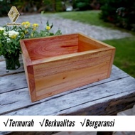 Wooden storage box 25x25 cm Wooden box multi-purpose storage box