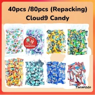 40pcs / 80pcs Cloud 9 Chewy or Hard Candy (Dynamite  /Choco Mint / Fruits / Lemon / Milk) Gula Sweet