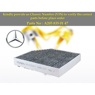 Mercedes Benz - C-CLASS W205 S205 GLC X253 Aircond Filter Cabin Air Filter A205-835-01-47