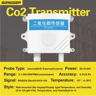 RS485 CO2 Transmitter Wall Mounted CO2 Sensor for Greenhouse Agriculture CO2 Detector Plant Growth M