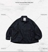 “FD-G4“ Oversized Mesh Utility Shirt 藍-2號