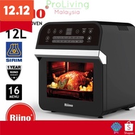 Riino Multi-purpose Digital 16 Preset Menus Air Fryer and 360° Rotisserie Oven