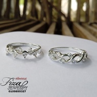 cincin perempuan simple cantik silver 925, cincin perempuan permata putih perak 925, silver 925 wome