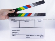 Selens Director Video Scene Clapperboard Clapper Board Acrylic Dry Erase Director TV Movie Film Acti