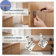 TasteTasty Flip Slide Bolt Latch Safety Gate Door Lo Catch Easy Install Stainless Steel Latch for Pa
