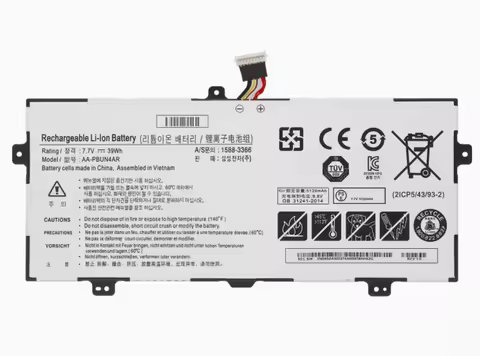 AA-PBUN4AR Laptop Battery For Samsung NP900X5L 940X3L NT900X5P NT900X5L NP940X3LK01US 7.7V 39Wh